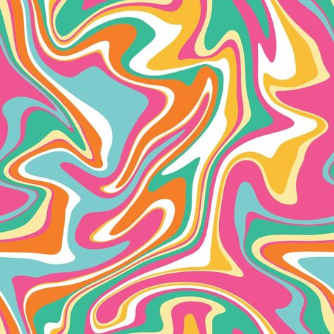 Seamless vector pattern with groovy psychedelic weaves. Abstract weaves seamless vector pattern. Hippie background with waves, psychedelic groovy texture. Hippie Background, African Pattern Design, Waves Background, Color Swirl, Texture Images, African Pattern, Swirl Pattern, Wave Pattern, Vector Pattern