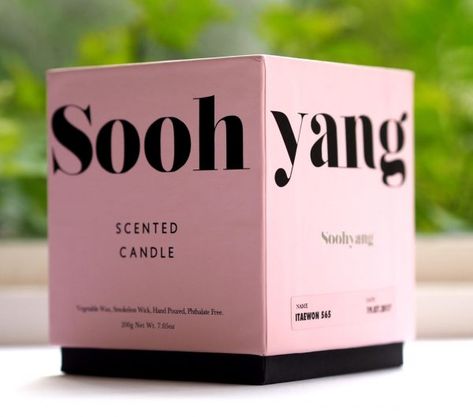 Soohyang Candles | British Beauty Blogger Korean Candle, Bachelorette Pad, Candle Packaging, Candle Box, Cosmetic Skin Care, Creative Branding, Cute Packaging, The Bar, The Mood