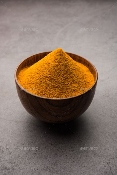 Organic Haldi or Turmeric powder spice pile in a bowl with whole, selective focus by stockimagefactory. Organic Dry turmeric or Haldi powder also known as curcuma longa linn, selective focus #Sponsored #spice, #pile, #bowl, #powder Haldi Powder Photography, Turmeric Powder Benefits, Children's Day Message, Haldi Powder, Indian Food Photography, Turmeric Vitamins, Healthy Facts, Animation Videos, Product Shoot