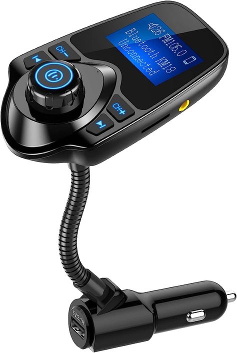 #CommissionsEarned - Beauty Nulaxy Wireless in-Car Bluetooth FM Transmitter Radio Adapter || As an Amazon Associate, I earn from qualifying purchases Dashboard Accessories, Led Car Lights, Car Organizers, Car Audio Installation, Truck Bed Covers, Car Products, Wireless Transmitter, To Buy List, Stereo Systems