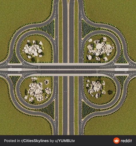 Cities Skylines Road Layout, Maps Design, City Skylines Game, City Maps Design, City Grid, Urban Design Diagram, Cities Skylines, Architecture Drawing Plan, City Skyline Art