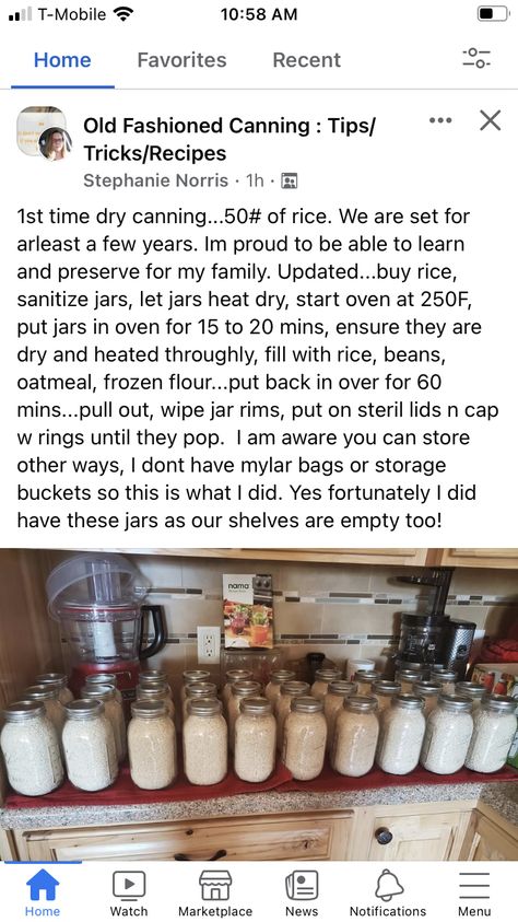 How To Store Canning Jars, Storing Canning Jars, Homestead Canning Pantry, Oven Canning Dry Goods, How To Store Canning Jars Food Storage, Dry Canning, Canning Kitchen, Canning 101, Pressure Canning Recipes