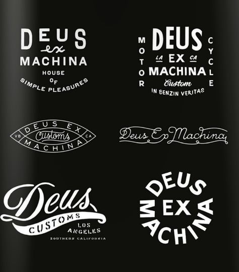 Logos Vintage, Vintage Logos, Motorcycle Logo, Design Jersey, Typo Logo, Retro Typography, Retro Logos, Deus Ex Machina, Beer Labels