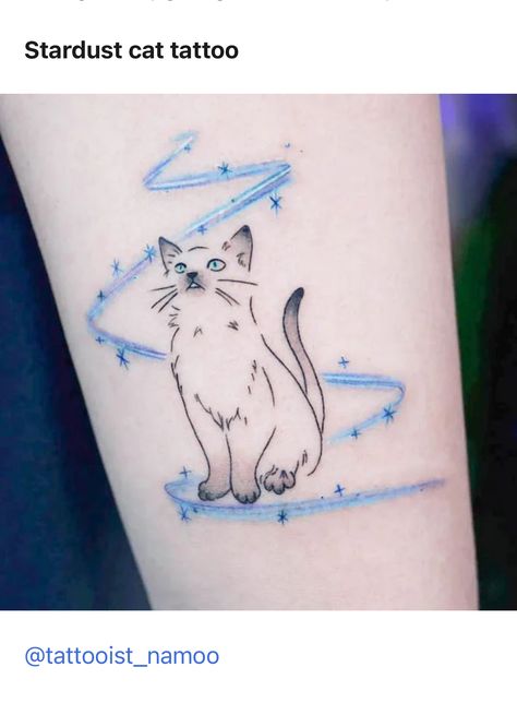 Patronus Tattoo, Stardust Tattoo, Watercolor Cat Tattoo, Cat 2023, Plane Tattoo, Watercolor Dragonfly, Black Cat Tattoos, Watercolor Tattoo Flower, Landscape Tattoo