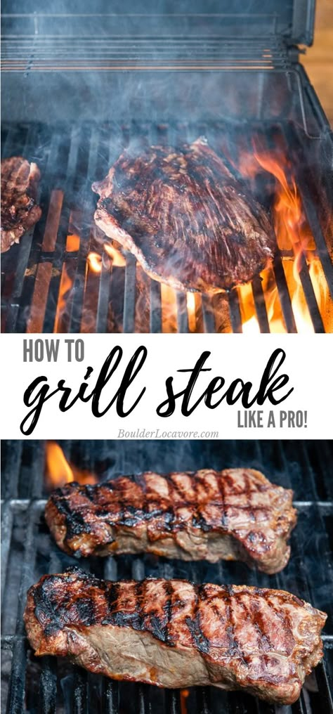 How to Grill Steak like a Pro! A complete guide to selecting and grilling multiple steaks. The secrets you need to have steak turn out perfect every time! #grilling #steak #grillingguide #tutorial Grilling Steak, Healthy Breakfast Bowl, Grill Steak, Grilling Guide, Bbq Pitmasters, Bbq Steak, Grilled Steak Recipes, T Bone Steak, Perfect Steak