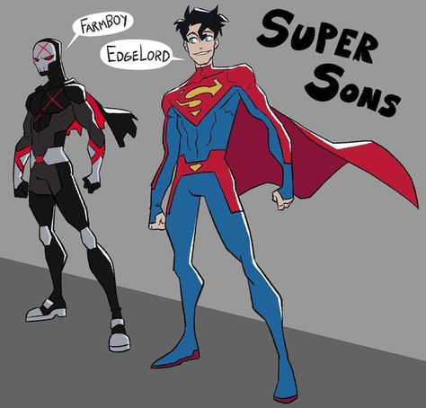 Damian And Jon, X Costume, Dc Comics Facts, Sleep Is Important, Super Powers Art, Red X, Batman Funny, Dc Comics Superheroes, Arte Dc Comics