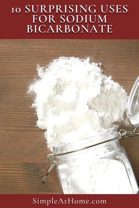 10 Surprising Uses for Sodium Bicarbonate • Simple At Home Sodium Bicarbonate Benefits, Baking Soda On Carpet, Sick Remedies, Budget Kitchen, Baking Soda Uses, Insect Bites, Sodium Bicarbonate, Cooked Vegetables, Healthy Juices