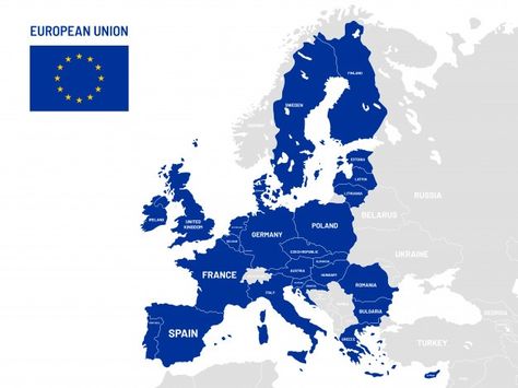 European union countries map. eu member ... | Premium Vector #Freepik #vector #star #border #map #flag Free Printable World Map, World Map With Countries, Cartography Map, Geography Lessons, Country Names, Italy Map, World Geography, Country Maps, Europe Map