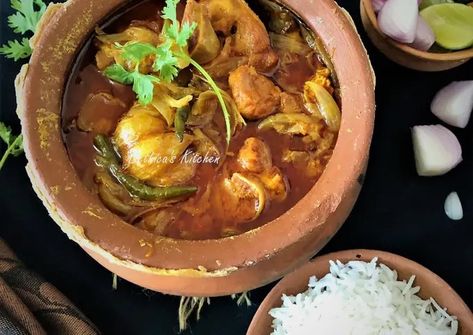 Champaran Mutton Handi (Mutton Curry - Bihari style) Recipe by Bethica Das - Cookpad Champaran Mutton, Mutton Handi, Tandoori Roti, Mutton Curry, Indian Bread, Mustard Oil, Garlic Bulb, Red Chili Powder, Pepper Powder