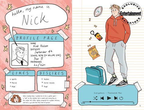 Heartstopper Yearbook, Tara Darcy, Friends Boys, Nick Nelson, Alice Oseman, Alice Book, Rainbow Rowell, Arte Van Gogh, Mini Comic