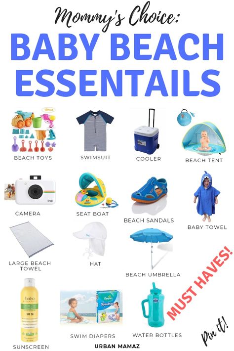 Baby Beach Tips, Baby Beach Essentials, Baby Beach Gear, Toddler Beach, Beach Necessities, Beach Packing, Newborn Hacks, Baby Beach, Baby Sleep Problems