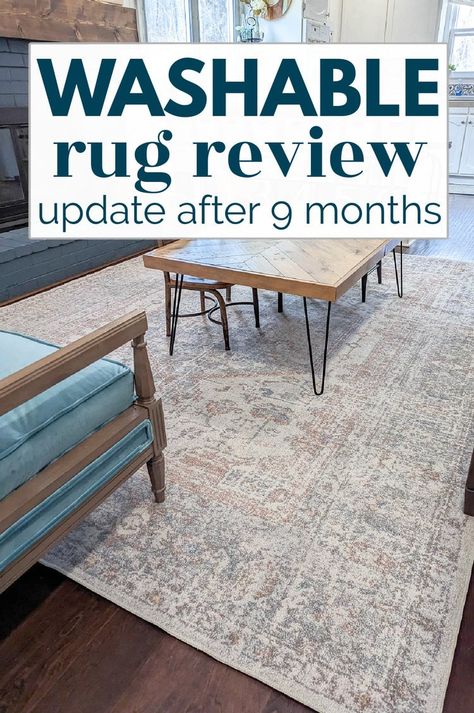 Ruggable Family Room, Farmhouse Rug Living Room, Area Rug Basement, Washing Machine Rugs, Ruggable Rugs In Living Room, Waterproof Rug Indoor, Washable Rugs Bedroom, Living Room Washable Rug, Nuloom Washable Rug