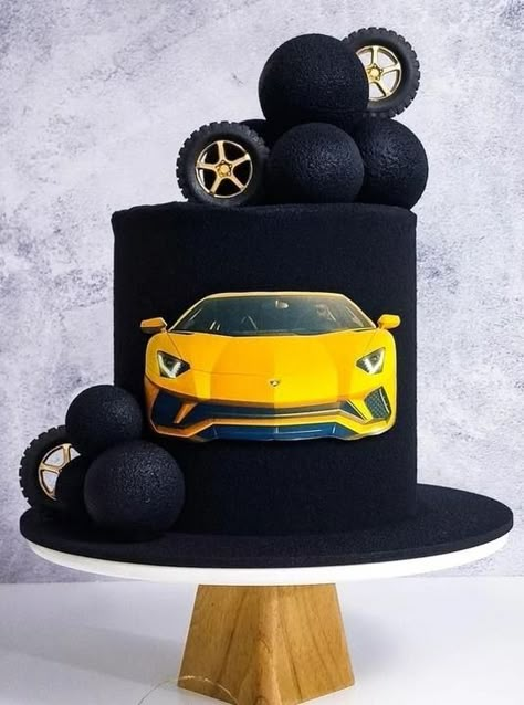 Ferrari Cakes For Men, Mustang Cake Ideas, Sports Car Cake, Porsche Cake, F1 Cake, Mustang Cake, Motorcycle Birthday Cakes, Car Cakes For Men, Car Cakes For Boys