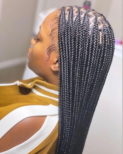 Big Block Braids, Faux Locs Hairstyles, Box Braids Hairstyles For Black Women, Cute Box Braids Hairstyles, Braids With Beads, Pretty Braided Hairstyles, Wig Lace, Girls Hairstyles Braids, Hair Ponytail Styles