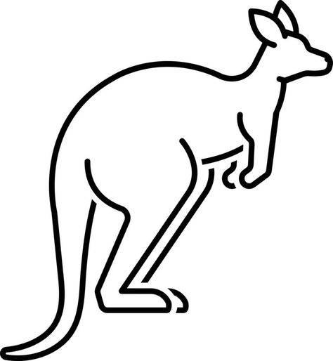 line icon for kangaroo Kangaroo Colouring Pages, Kangaroo Drawing Easy, Kangaroo Template, Kangaroo Outline, Kangaroo Embroidery, Kangaroo Tattoo, Kangaroo Craft, Kangaroo Drawing, Kangaroo Art