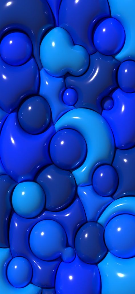 Blue Puffy Wallpaper, Blue Bubbles Wallpaper, 3d Bubble Wallpaper, Bubble Wallpapers, 3d Bubbles, Puffy Wallpaper, Slime Wallpaper, 3d Wallpaper Iphone, Jelly Wallpaper