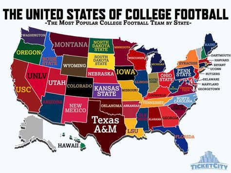 Football  Team College Football Map, 50 States Map, Pittsburgh Steelers Man Cave, Steelers Man Cave, Usa Geography, Us Maps, Nfl Football Logos, Teaching Government, Usa Maps