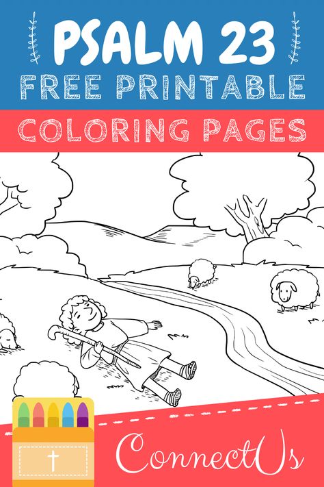 Here is a great set of free printable coloring pages of Psalm 23. Psalm 23 Preschool Craft, 23rd Psalm Crafts For Kids, Psalm 23 Coloring Page Free Printable, Psalm 23 For Preschoolers, Psalm 23 Coloring Page, Psalm 23 Activities, Psalm 23 Sunday School Lesson For Kids, Psalm 23 Printable Free, 23rd Psalm Printable