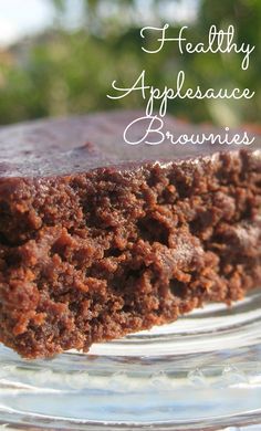 Applesauce Brownies, Healthy Applesauce, Boxed Brownie Recipes, Healthy Brownie Recipe, Applesauce Recipes, Healthy Brownie, Baking Healthy, Brownie Recipes Healthy, Resep Brownies