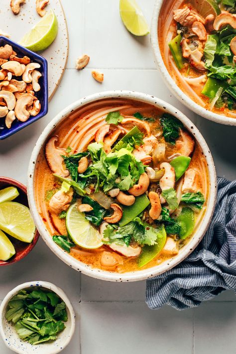 Thai Tofu Soup, Vegetarian Chicken Noodle Soup, Thai Curry Soup, Curry Noodle Soup, Tofu Soup, Ham And Potato Soup, Coconut Milk Soup, Leftovers Soup, Curry Noodles