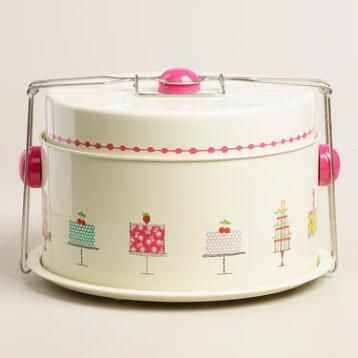 Cake Carriers, Birthday Cake Design, Pie Carrier, Vintage Cake Plates, Dream Things, Cake Carrier, Cake Plates Stand, Kitchen Fun, Tin Tin