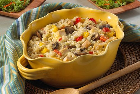 Trying to put together a nutritious, delicious and kidney-friendly meal can be challenging. So the DaVita renal dietitian team offers a little assistance with a recipe recommended for the kidney diet, Chicken and Rice Casserole. Low Sodium Chicken And Rice, Low Sodium Casseroles, Chicken Recipes Low Sodium, Easy Low Sodium Recipes, Renal Friendly Recipes, Davita Recipes, Low Sodium Recipes Heart, Renal Recipes, Ckd Recipes