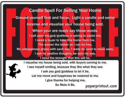 Sell house Spells To Sell Your House, Spell To Sell House, House Selling Spell, Manifesting Selling Your House, Spells To Sell A House Fast, Spell For Selling A House, Spell To Sell House Fast, God Mantra, Witches Spells