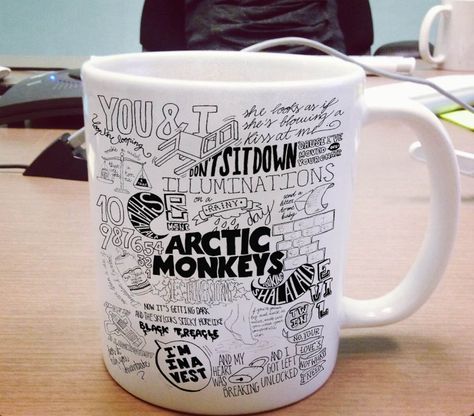 Arctic Monkeys mug One Size Ceramic 11oz sizes Arctic Monkeys Merch, Arctic Monkeys T Shirt, Monkey Decorations, Monkey Gifts, Gift Ideas Diy, Monkey T Shirt, Wet Felting Projects, Artic Monkeys, Mug Printing