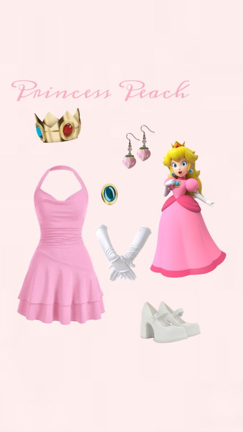 Princess Peach Closet Cosplay, Princess Peach And Daisy Costume, Daisy Costume Diy, Princess Peach Costume Diy, Princess Peach Halloween Costume, Princess Daisy Costume, Princess Peach Halloween, Diy Adult Halloween Costumes, Monster High Halloween Costumes