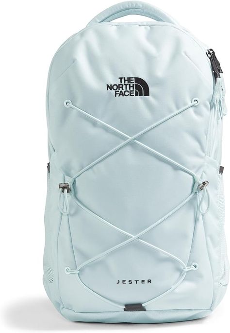 Amazon.com: THE NORTH FACE Women's Jester Everyday Laptop Backpack, TNF Black, One Size : Electronics Light Blue North Face Backpack, Blue North Face Backpack, North Face Backpack School, Light Blue Backpack, Sporty Backpack, Blue Backpacks, The North Face Backpack, Cute Backpacks For School, Jester Backpack