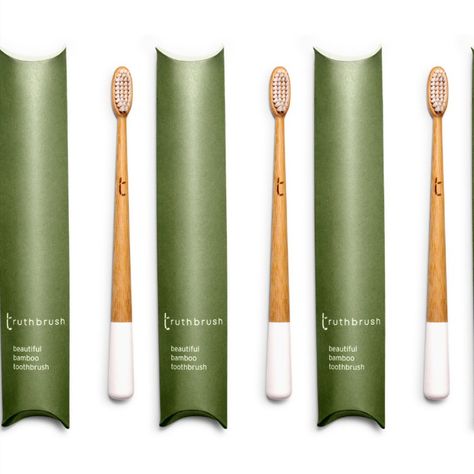 Every year, over a billion plastic toothbrushes are used, which often end up in nature or in the ocean. A small step by each individual such as using a bamboo toothbrush can contribute to a big change in the whole society.

The paper packaging of the Truthbrush Ltd brush goes hand in hand with their sustainable vision. Beautiful look 🥰 Forest Yard, Toothbrush Design, Japanese Packaging, Wood Storage Bench, Packaging Ideas Business, Bamboo Toothbrush, Box Packaging Design, Paper Packaging, Oil Plant