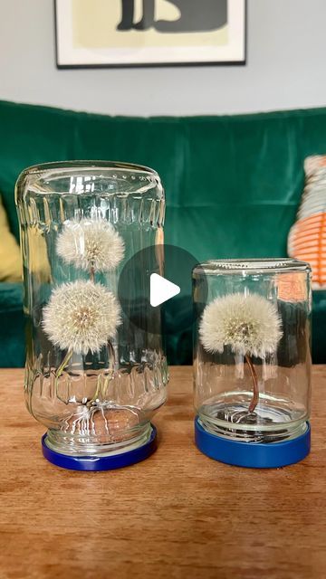 How To Preserve Dandelion Puffs, Preserving Dandelion Puffs, Preserve Dandelion Puff, Dandelion Gift Ideas, Dandelion Preschool Craft, Dandelion In A Jar, Dandelion Threading, Everlasting Dandelion, Dandelion Activities