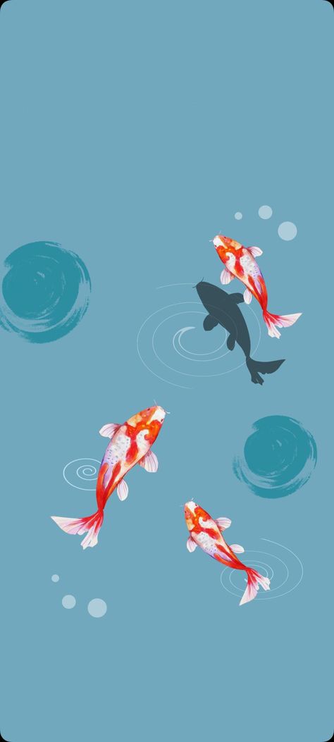 Koi Fish Lockscreen, Koi Fish Wallpaper, Japanese Wallpaper, Koi Art, 4k Wallpaper For Mobile, Icon Ideas, Chinese Pattern, Screen Saver, 4k Wallpaper