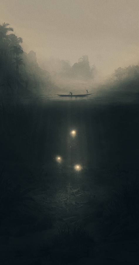 ArtStation - "The River of Life", Dawid Planeta Horror Atmosphere, River Of Life, Ahri Wallpaper, Whats Wallpaper, Fantasy Art Landscapes, Dark Photography, Art And Illustration, Environment Concept Art, Dark Wallpaper