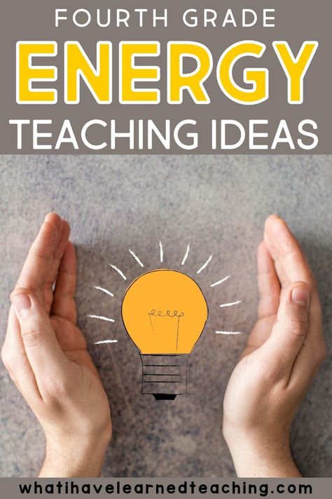 Are you looking for ideas to teach your elementary students about Energy? This is a great list of ideas, demonstrations, and experiments all about energy, including the transfer of energy, kinetic energy, potential energy, as well as the energy of objects, sound energy, light energy, heat energy, and electric currents. Find out more about how to teach energy to your 4th-grade students. Transfer Of Energy Experiments, Energy Transfer Activities 4th Grade, Forms Of Energy Activities 4th Grade, Kinetic And Potential Energy Experiments, Light And Sound Grade 4, Electrical Energy Activities, Potential And Kinetic Energy Activities, Energy Transfer Activities, Energy Science Activities