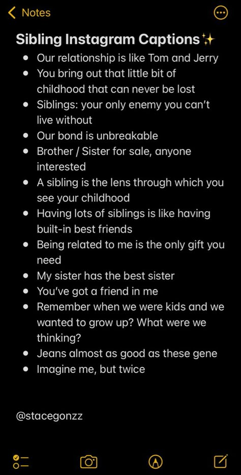 Siblings Instagram captions Friends Captions Instagram Funny Lol, B'day Captions For Sister, Captions For Sisters Funny, Siblings Birthday Quotes, Captions On Sisters, Siblings Quotes Funny Instagram, Quote For Siblings, One Word Captions For Siblings, Shade Instagram Captions