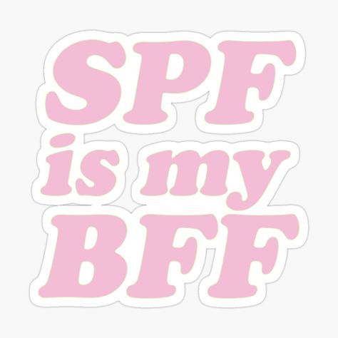 Spf Is Your Bff, Skincare Stickers, Pc Stickers, Summer Phrases, Stickers Makeup, Retro Stickers, Skin Care Business, Ig Highlights, Patterns Wallpaper