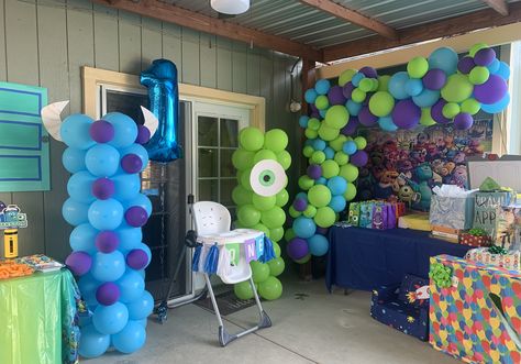 Monster Inc Party Games, Monsters Inc Birthday Party Ideas, Monsters Inc Decorations, Monsters Inc Birthday Party, Monsters Inc Baby Shower, Monster Ink, Monsters Inc Baby, Monsters Inc Party, Monster Inc Birthday