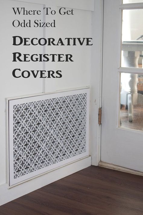 Air Exchanger Cover, Diy Register Covers, Ac Return Vent Ideas, Air Handler Cover Up, Decorative Air Vent Cover, Decorative Air Return Cover, Diy Vent Cover Wall, Wall Vent Cover Ideas, Diy Air Return Vent Cover