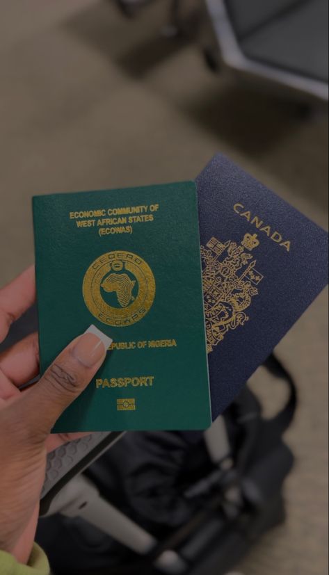 Nigerian Passport Aesthetic, Nigeria Passport, Passport Aesthetic, Nigeria Travel, Poetry Projects, Soft Life, Passport Cover, Empowering Quotes, French Nails