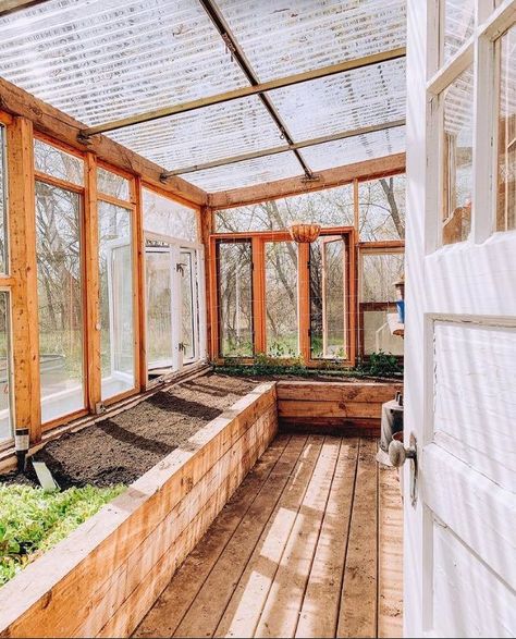 Outdoor Greenhouse, Modern Farmer, Home Greenhouse, Casa Country, Backyard Greenhouse, Plants Growing, Greenhouse Plans, Garden Greenhouse, Have Inspiration