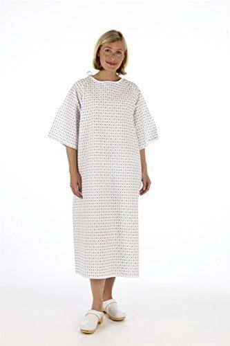 Patient Gown, Dress Wind, Roll Dress, Scrubs Outfit, Hospital Gown, Uniform Dress, Fashion White, Diamond Print, Wrap Around