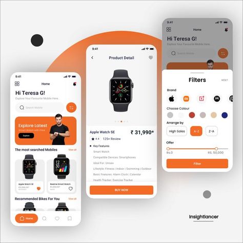 Hello Guys, This is Smart Watch Store Mobile Application UI/UX Design Concept. Let me know Your Awesome Feedback. ________________________ Tool We use Figma, Photoshop Platform. ________________________ User Interface Design Mobile App, Ecommerce Ui Design, Desain Ux, Figma Design, Ux Kits, Drive App, Ecommerce App, Flyers Design, App Interface Design