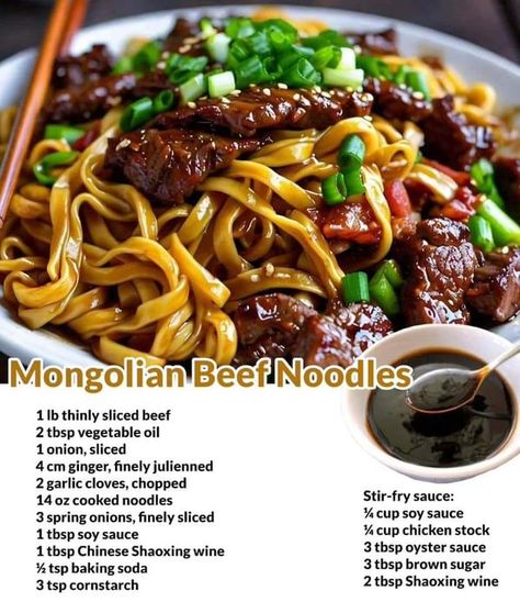 Mongolian Sauce Recipe, Mongolian Beef Noodles Recipe, Chinese Beef Curry, Beef Fillet Recipes, Mongolian Beef Noodles, Noodle Pasta Recipes, Snowman Tattoo, Mongolian Beef Recipe, Fillet Recipes