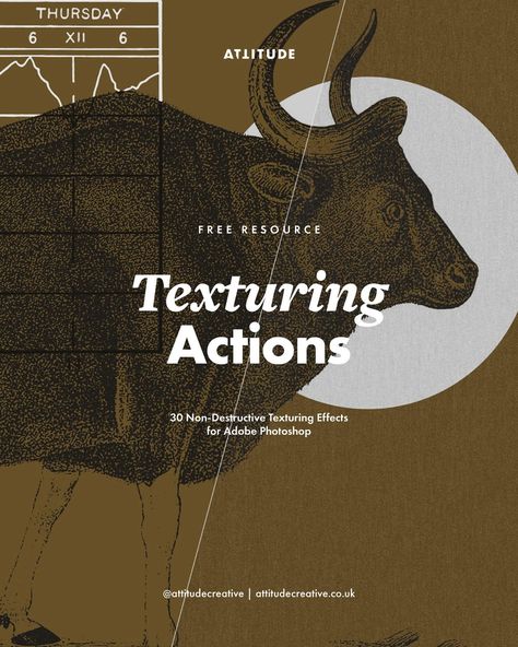 Have you already tried using our new (and free!) set of 30 texturing effects for Adobe Photoshop? If not 👉🏻 DM “Texturing Actions” for a direct link! As all our digital assets, this set comes with a complete set of instructions and reference sheets (which I love designing!🤓) making it easier for you to pick the effects you want without needing to try all of them manually! This set features my favourite texturing effects including those I cover in our latest @Skillshare class Texturing in Ad... Free Assets, Photoshop Filters, Skillshare Classes, Free Photoshop Actions, Photoshop Textures, Digital Assets, Photoshop Effects, Free Photoshop, Free Resources