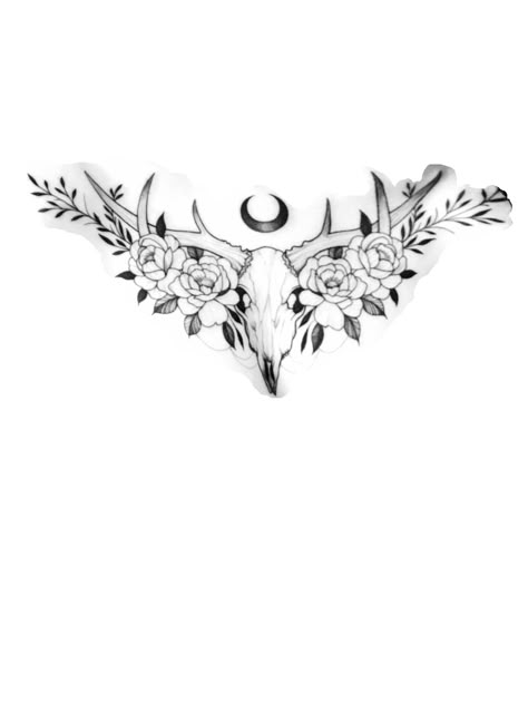 Chest Tattoo Female Skull, Impulsive Tattoos, Chest Tattoo Designs Female, Chest Tattoo Female Upper, Chest Tattoo Stencils, Goth House, Tattoos 2024, Forest Tattoo, Chest Tattoo Female