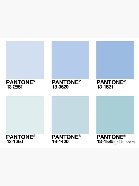 "Shades of Blue - Pantone Swatches" Art Board Print for Sale by ManyaMalhotra | Redbubble Louis Blue, Blue Pantone, Pantone Swatches, Fashion Design Collection, Mood Board Inspiration, Pantone Color, Color Swatches, New Beginnings, Shades Of Blue