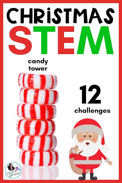 Christmas Acitivty For Kids, December Enrichment Activities, Holiday Stem Activities Preschool, Stem New Years Activities, Grinch Stem Activities, Christmas Makerspace Activities, Holiday Steam Activities For Kids, Peppermint Stem Activities, Christmas Steam Activities Elementary