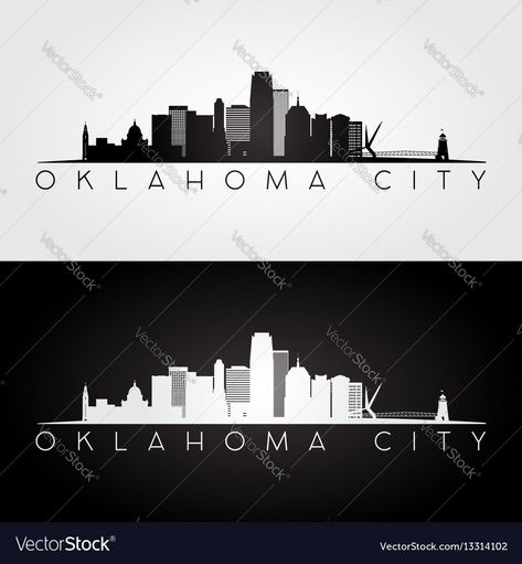 Oklahoma city usa skyline and landmarks silhouette Okc Skyline, Oklahoma Tattoo, Oklahoma City Skyline, Engraver Ideas, Usa Skyline, Skyline Tattoo, Creative Drawing, Oklahoma City, City Skyline