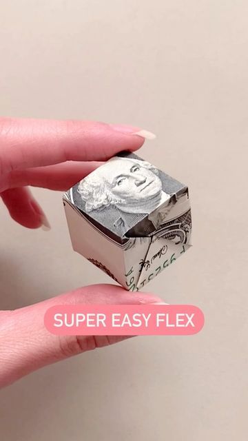 Dollar Origami Step By Step, Dollar Folding Ideas, Origami Cube Step By Step, Folded Dollar Bills Easy, Dollar Origami Easy Step By Step, Dollar Bill Origami Easy Step By Step, Folding Dollar Bills Easy Step By Step, Folding Money For Gifts Step By Step, Origami Dollars